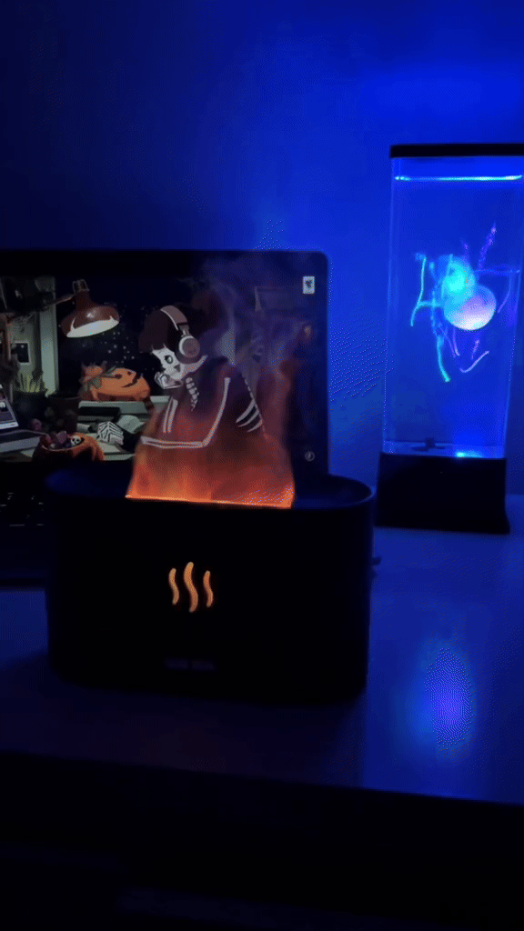 Luftrenare med LED-ljus